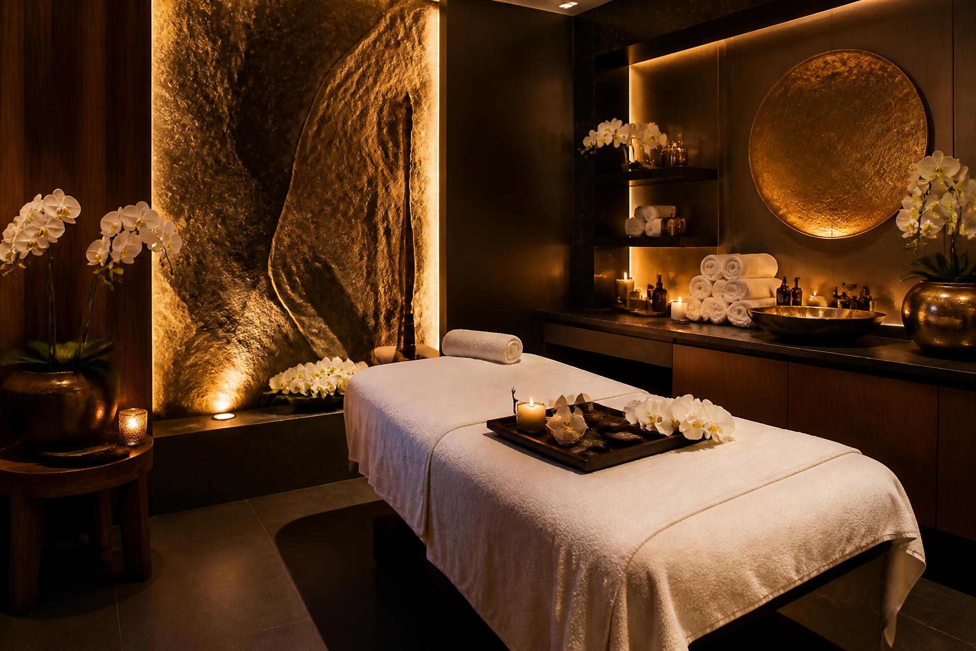 Luxury spa treatment room